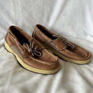 Sperry Topsider Boat Shoes Mens 11W Brown Leather Loafers